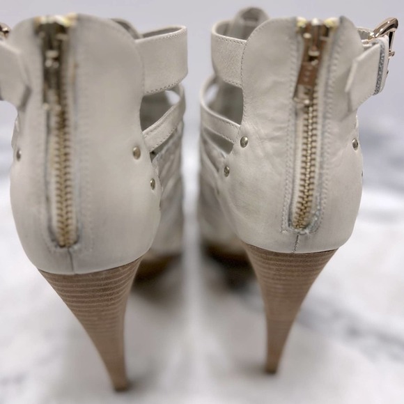 ALDO Braided Strappy Open Toe Leather Braided Platform Heels Bohemian Size 9/40 - Picture 4 of 8